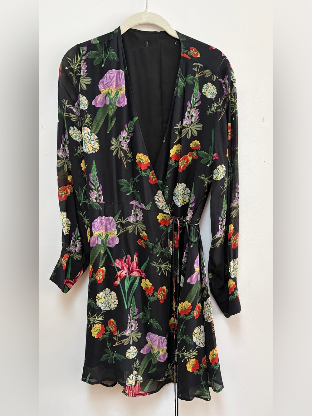 Zara Wrap Dress with Florals